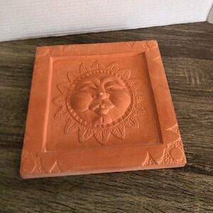 Vtg OASIS Celestial Terra Cotta Wall Tile